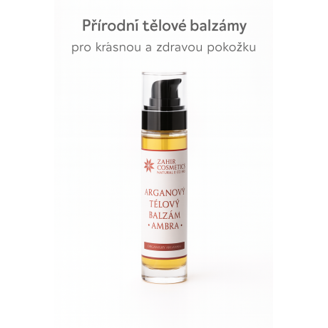 ZAHIR Arganový tělový balzám - AMBRA 50 ml, Pegrastore.cz