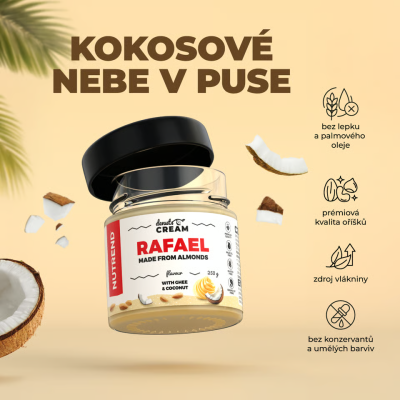 Nutrend DeNuts Cream Rafael 250 g – mandlovo-kokosový krém bez palmového oleje