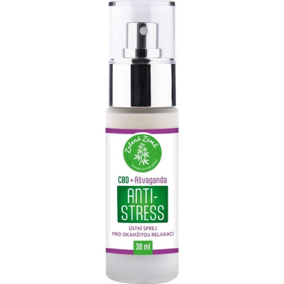 Zelená Země CBD antistress sprej s ašvagandou 30 ml, PegraStore.cz