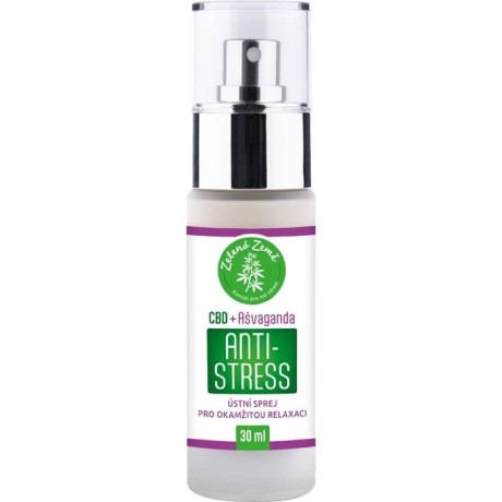 Zelená Země CBD antistress sprej s ašvagandou 30 ml, PegraStore.cz