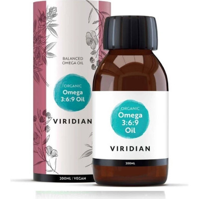 Viridian 100% Organic Omega 3:6:9 Oil, 200 ml , Pegrastore.cz
