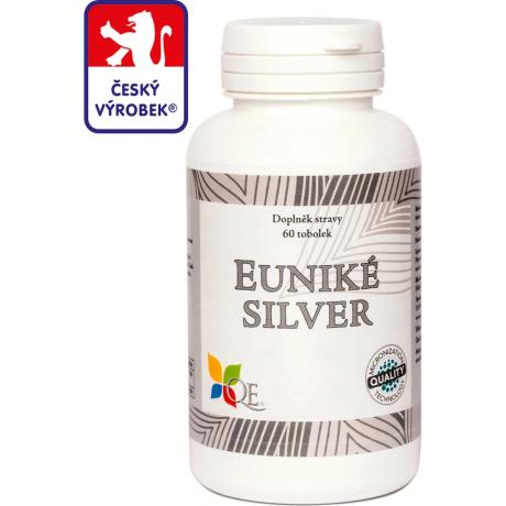 Euniké Silver - chlorella, šišák bajkalský, 60 tobolek, Pegrastore.cz