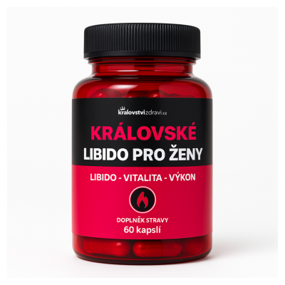 Královské Libido pro ženy, Maca 600 mg + Ženšen 100 mg, 60 kapslí , Pegrastore.cz