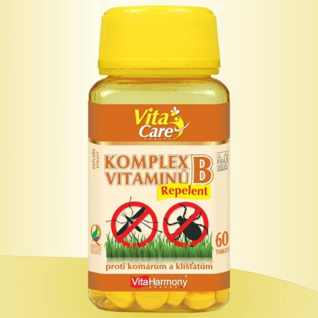 VitaHarmony Komplex vitaminů B Repelent 60 tablet , Pegrastore.cz