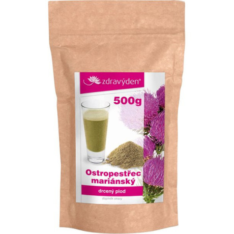 Zdravý den Ostropestřec mariánský, drcený plod 500g, PegraStore.cz