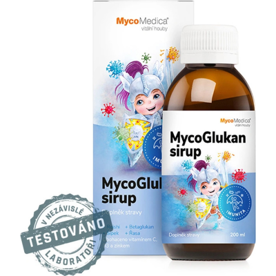 MycoMedica MycoGlukan dětský sirup 200 ml, Pegrastore.cz