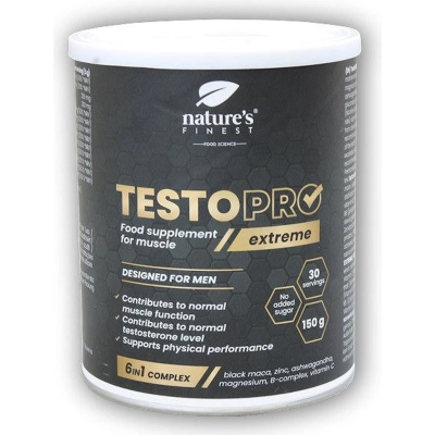 Nature’s Finest TestoPro Extreme, Podpora testosteronu, 150 g, Pegrastore.cz