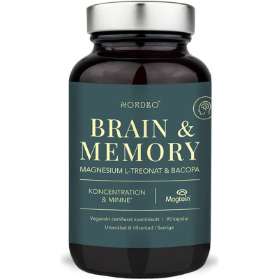Brain & Memory – Magtein® & Bacopa, 90 kapslí | Premium | Pegrastore.cz