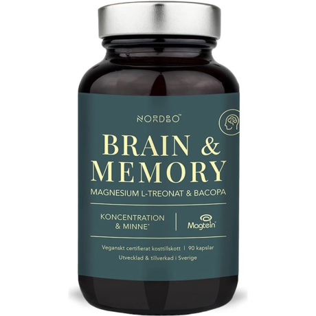 Brain & Memory – Magtein® & Bacopa, 90 kapslí | Premium | Pegrastore.cz