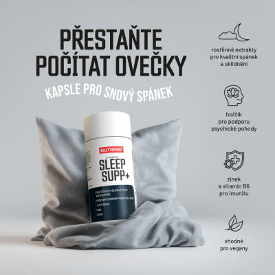 NUTREND Sleep Supp+ 60 kapslí, Pegrastore.cz