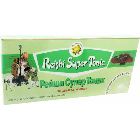 Supertonikum reishi s ženšenem pro dlouhověkost 10x10 ml (Long Life Reishi Super Tonic), Pegrastore.cz