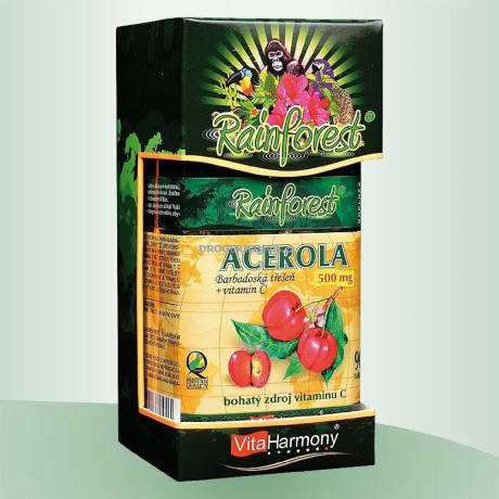 VitaHarmony Acerola 500mg+Vitamin C 250mg 90 tablet, Pegrastore.cz