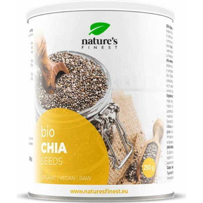 NATURE'S FINEST Chia Semínka Bio 250g, Pegrastore.cz