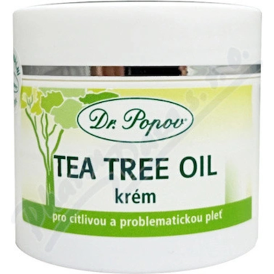 Dr. Popov Tea Tree Oil krém 50 ml – přírodní péče pro problematickou pokožku, Pegrastore.cz