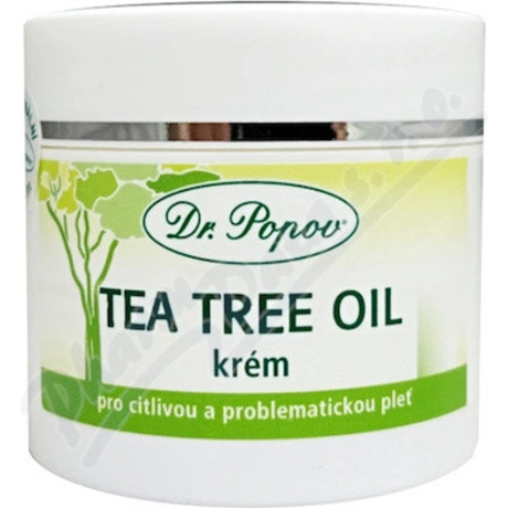 Dr. Popov Tea Tree Oil krém 50 ml – přírodní péče pro problematickou pokožku, Pegrastore.cz