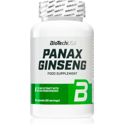 BioTech USA Panax Ginseng kapsle pro psychickou pohodu 60 kapslí, Pegrastore.cz