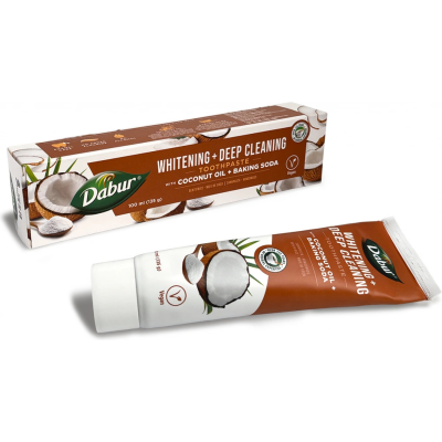 Dabur - Bělící zubní pasta s kokosovým olejem a jedlou sodou 100 ml, Pegrastore.cz