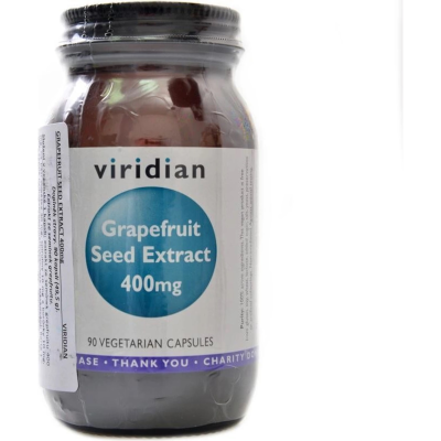 Viridian Grapefruit Seed Extract 400 mg 90 kapslí (extrakt ze semínek grapefruitu), Pegrastore,cz