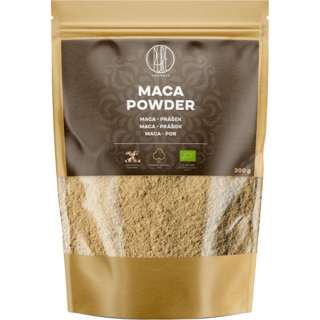 BrainMax Pure Maca Powder, Maca BIO prášek, 200 g, Pegrastore.cz