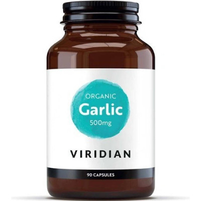 Viridian Organic Garlic 500mg 90 cps, Pegrastore.cz