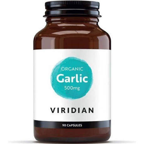 Viridian Organic Garlic 500mg 90 cps, Pegrastore.cz