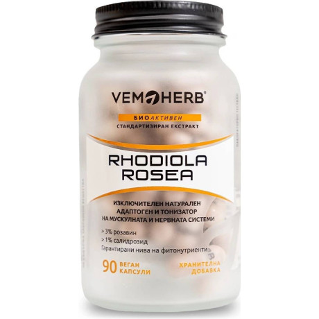 VemoHerb Rhodiola Rosea 90 kapslí, Pegrastore.cz