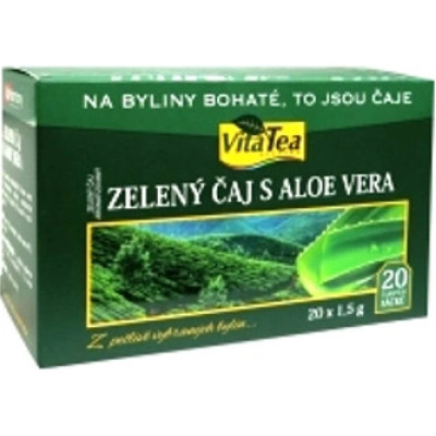 VitaHarmony Čaj – Zelený s Aloe vera 20 x 1,5 gr, Pegrastore.cz