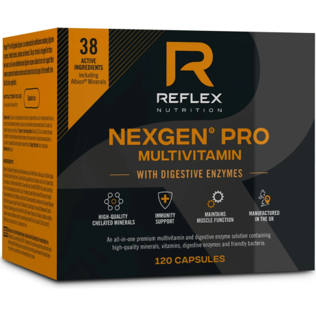 Reflex Nutrition Nexgen Pro Multivitamin + Digestive Enzymes 30 kapslí, Pegrastore.cz