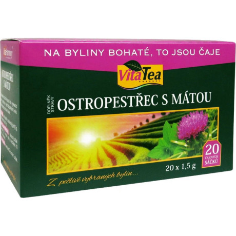 Vitaharmony Čaj Ostropestřec s mátou 30 g, Pegrastore.cz