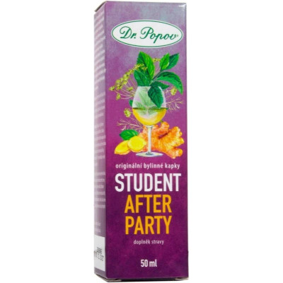 Dr.Popov STUDENT After party, bylinné kapky, 50 ml, Pegrastore.cz