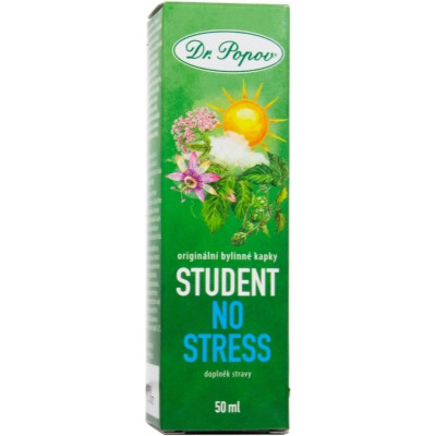 Dr.Popov STUDENT No stress, bylinné kapky, 50 ml, Pegrastore.cz
