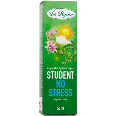 Dr.Popov STUDENT No stress, bylinné kapky, 50 ml, Pegrastore.cz