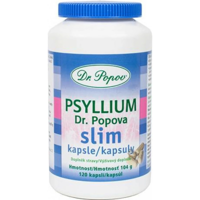 Dr. Popov Psyllium SLIM 120 kapslí, Pegrastore.cz
