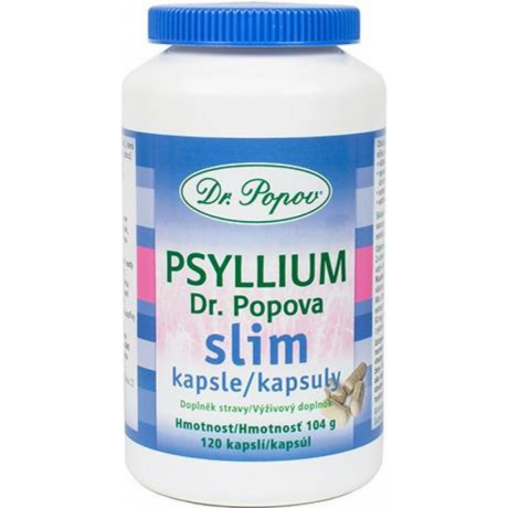 Dr. Popov Psyllium SLIM 120 kapslí, Pegrastore.cz