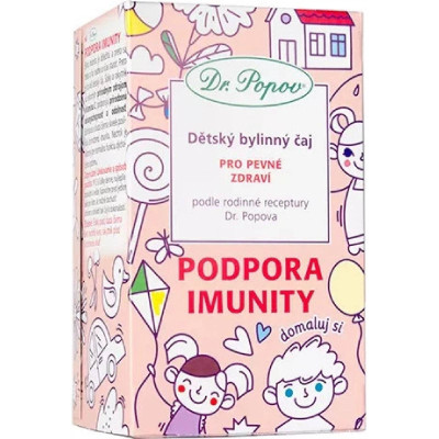 Dr. Popov Podpora imunity – dětský bylinný čaj 30 g, Pegrastore.cz