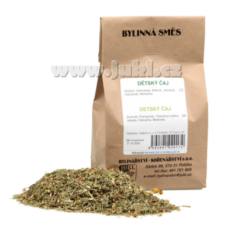 Jukl Dětský čaj 100 g – jemný čaj pro malé děti i kojence, Pegrastore.cz