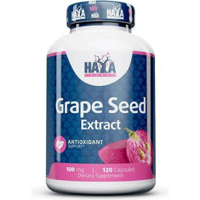 Haya Labs Grapeseed Extract 100mg 120 kapslí, Pegrastore.cz
