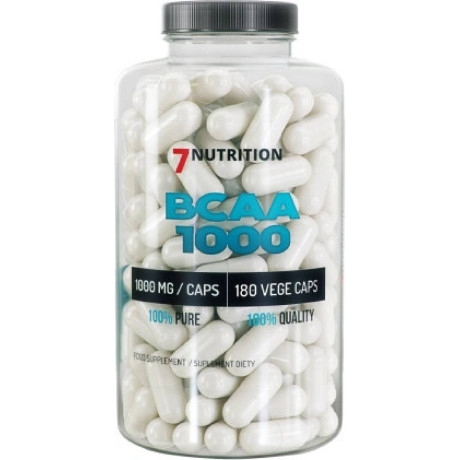 7NutritionBCAA 2:1:1 VEGETARIÁNSKÉ KAPSLE 180 kapslí, Pegrastore.cz