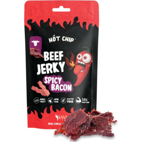 Hot chip Jerky Spicy Bacon 25 g, Pegrastore.cz