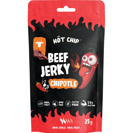 HOT CHIP Jerky Chilli Chipotle 25 g, Pegrastore.cz