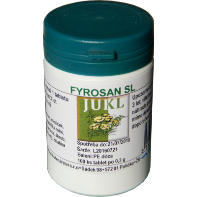 Jukl Fyrosan SL 100 tablet, Pegrastore.cz