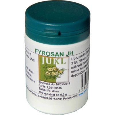 Jukl Fyrosan JH 100 tablet, cévní komfort a ženská pohoda, Pegrastore.cz