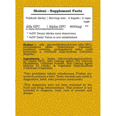 Tree of Health Alpha GPC 300 mg (60 kapslí) | PegraStore