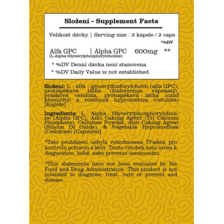 Tree of Health Alpha GPC 300 mg (60 kapslí) | PegraStore