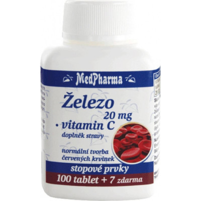 MedPharma Železo 20 mg+Vitamín C 37 tablet, Pegrastore