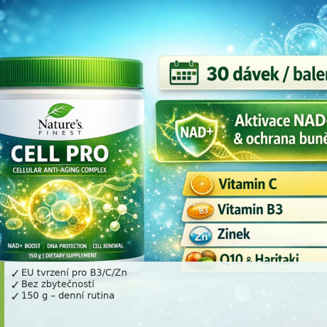 Nature’s Finest CELL PRO 150 g – NAD+ komplex pro longevity | Pegra