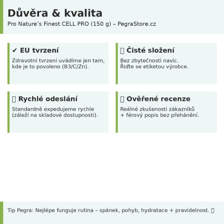 Buněčná energie je základ. Všechno ostatní na ní stojí. 💚