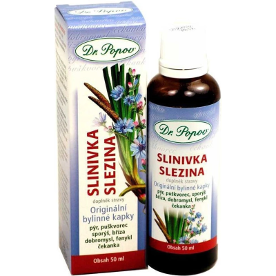 Dr. Popov Slinivka slezina originální bylinné kapky 50 ml, Pegrastore