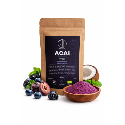 BrainMax Pure Acai BIO prášek, 100  gr, pegrastore.cz