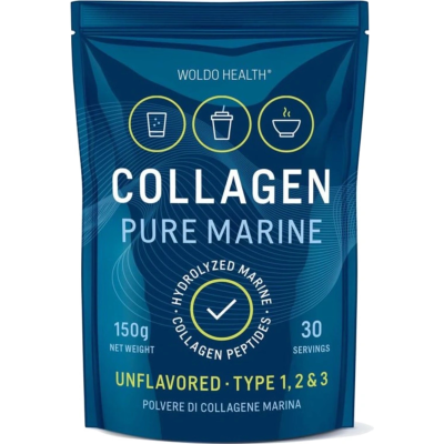 WoldoHealth 100 % hydrolyzovaný mořský kolagen 150 g, Pegrastore.cz